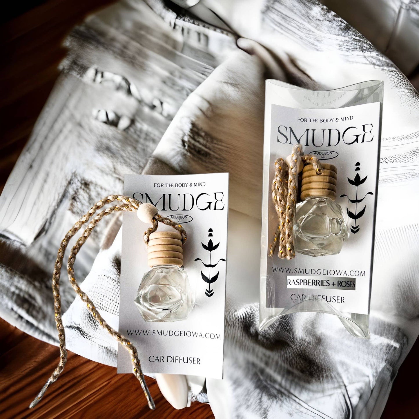 Difusor de coche Frambuesas + Rosas