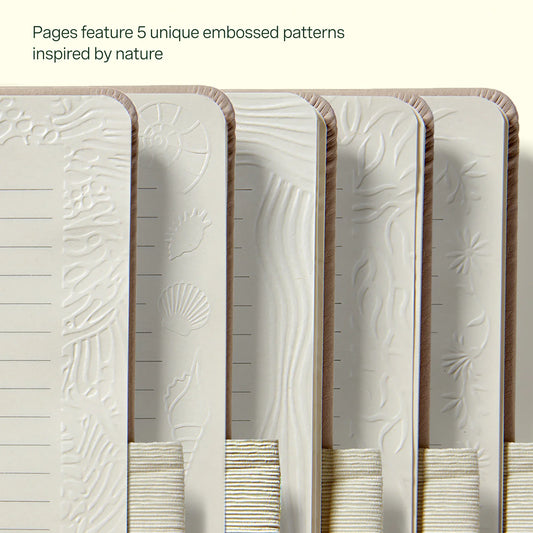 Lifelines "Shake It Up" Sensory Journal - Purple Blue (Meadow) - Embossed Paper