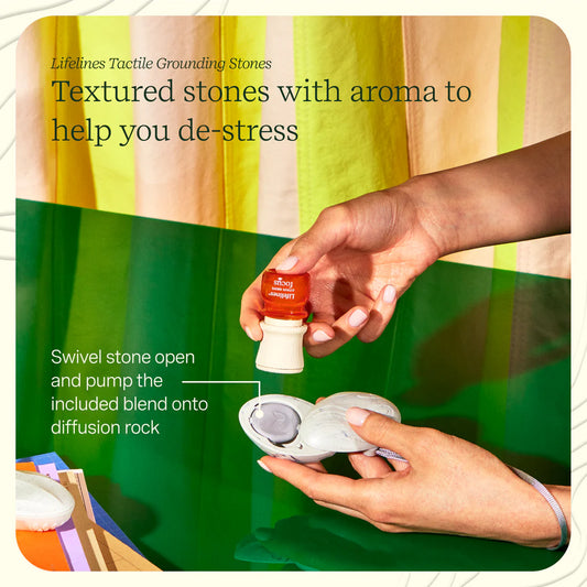 Lifelines Grounding Stones - Tactile Collection plus Essential Oil Blend