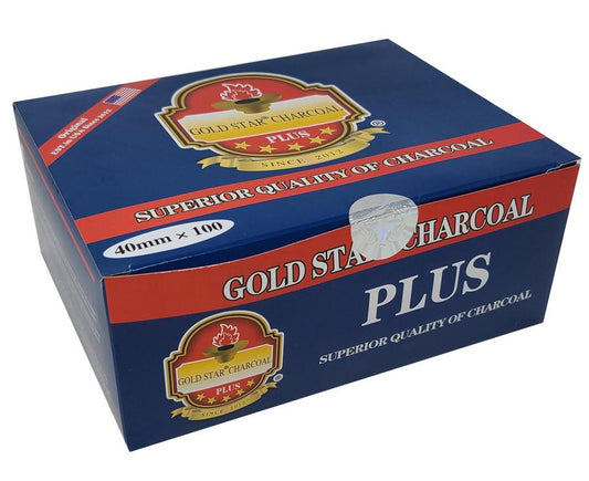 GOLD STAR - Charcoal  (Large) - Roll of 10