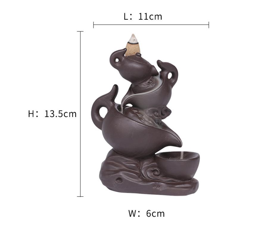 Tea Pot Backflow Cone Buner