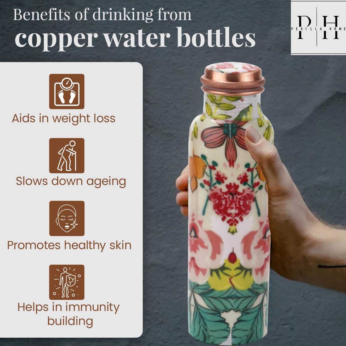 PERILLA Flower Copper Bottle (1L)