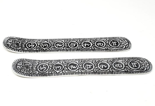 Seven Chakra Aluminum Incense Stick Burner 9.5"