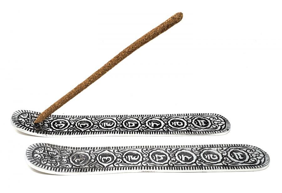 Seven Chakra Aluminum Incense Stick Burner 9.5"