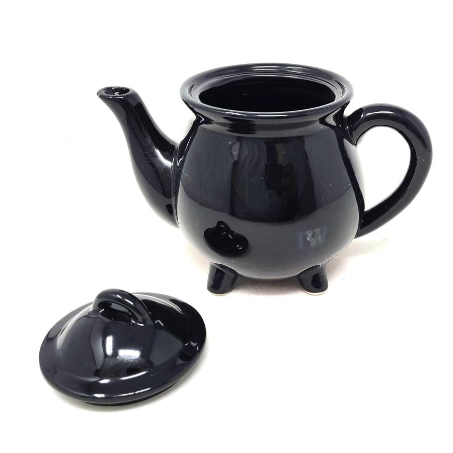 Witches Brew Ceramic Cauldron Tea Pot/Kettle with lid