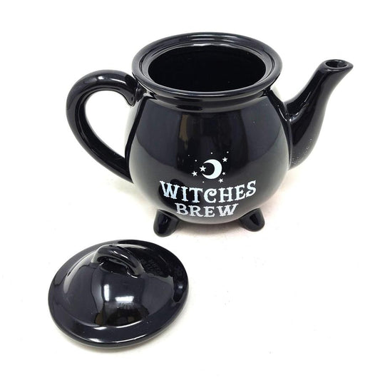 Tetera/hervidor de agua de cerámica con tapa de Witches Brew