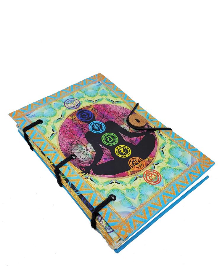 Seven Chakra Printed Hardcover Journal 5x7"