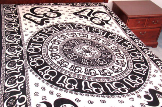 Om Chakra Cotton Tapestry