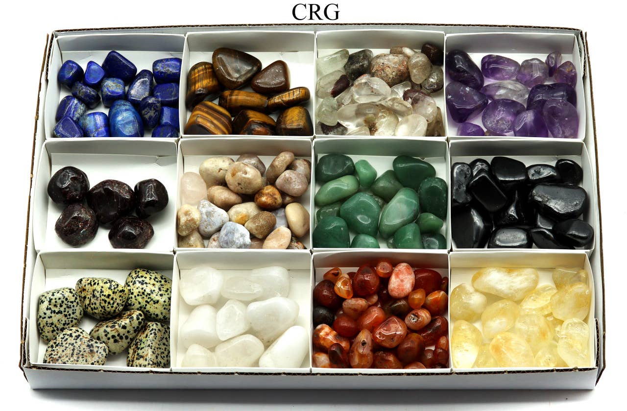 Stone Flat - Assorted Tumbled Gemstone