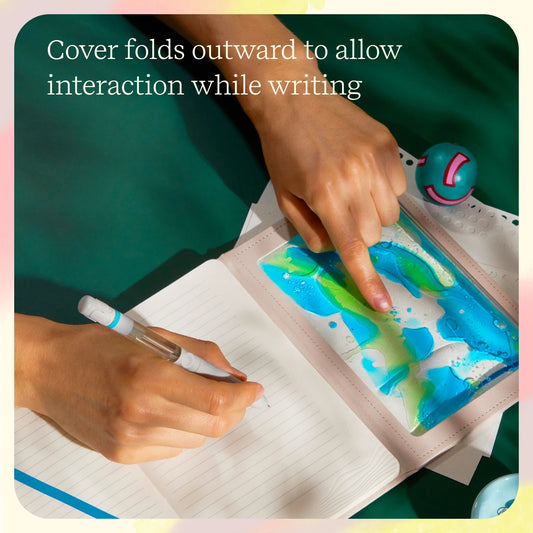 Lifelines "Shake It Up" Sensory Journal (Ocean) - with Tactile Cover & Embossed Paper