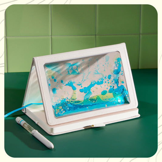 Lifelines "Shake It Up" Sensory Journal - Purple Pink Garden - Embossed Paper