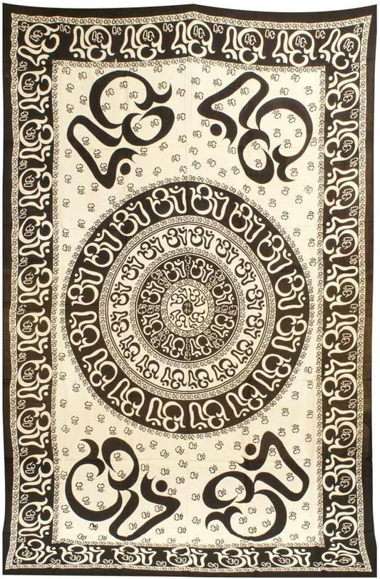 Om Chakra Cotton Tapestry
