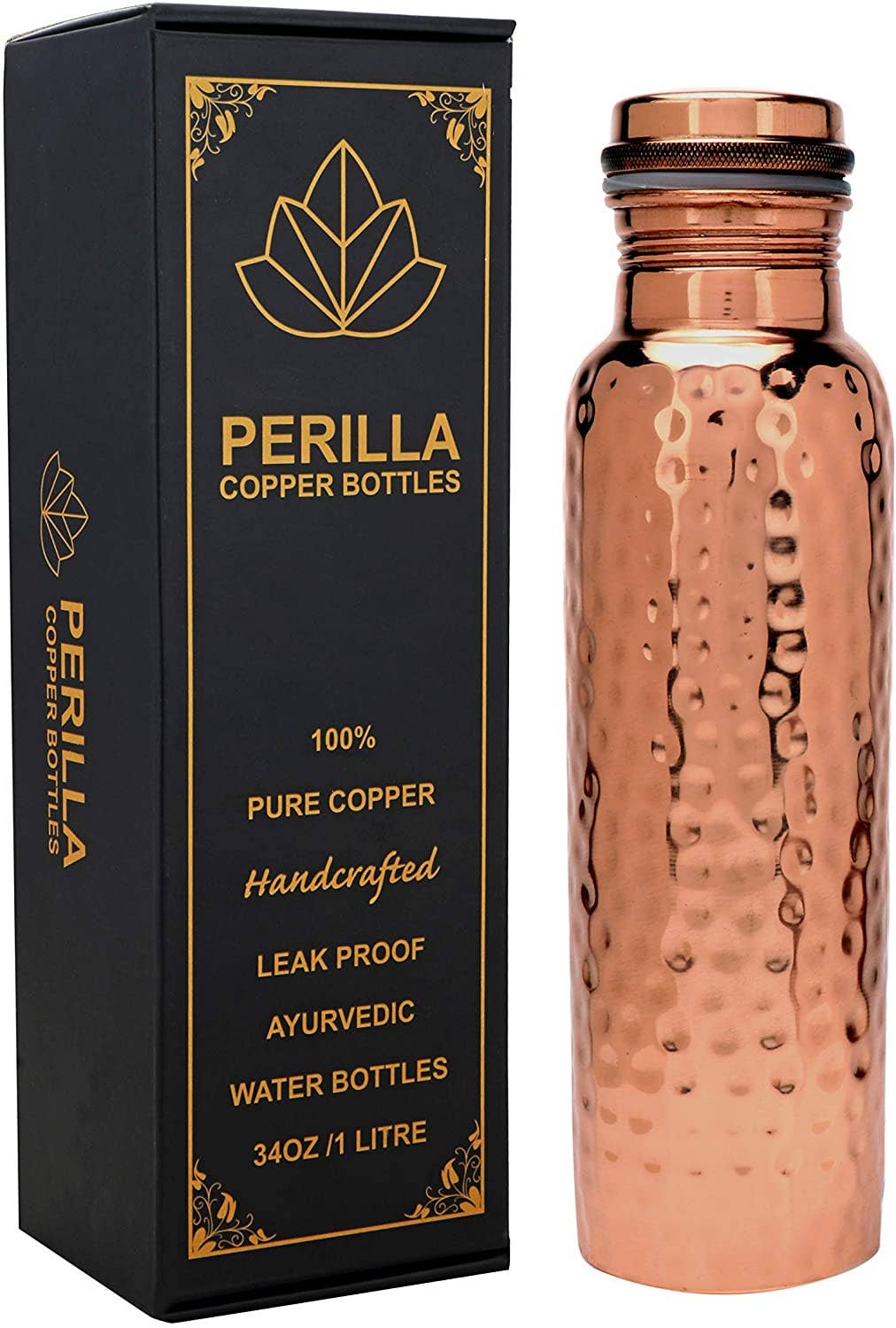 PERILLA Copper Bottle Hammered (1L)
