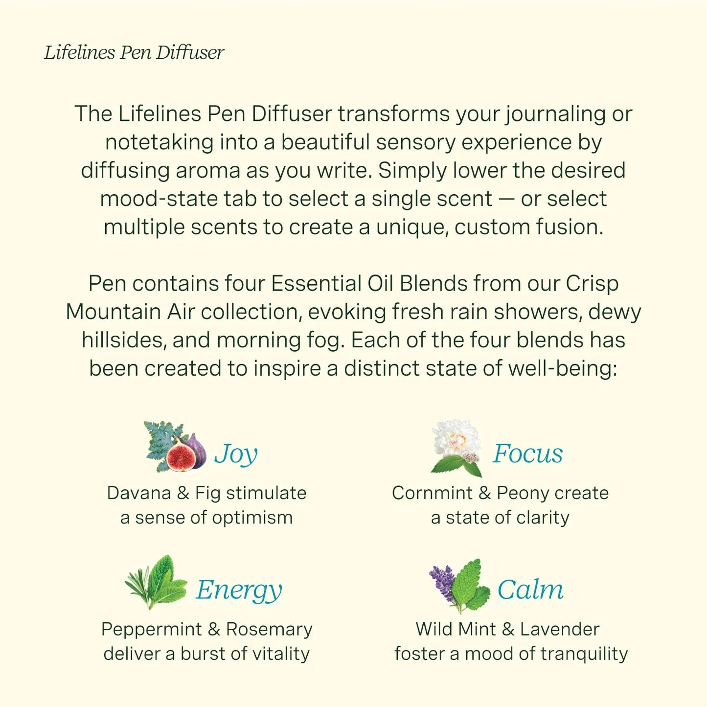 Lifelines Pen Diffuser with 4-Scent Cartridge