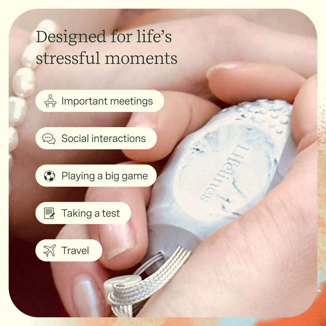 Lifelines Grounding Stones - Motion Fidget Collection plus Essential Oil Blend