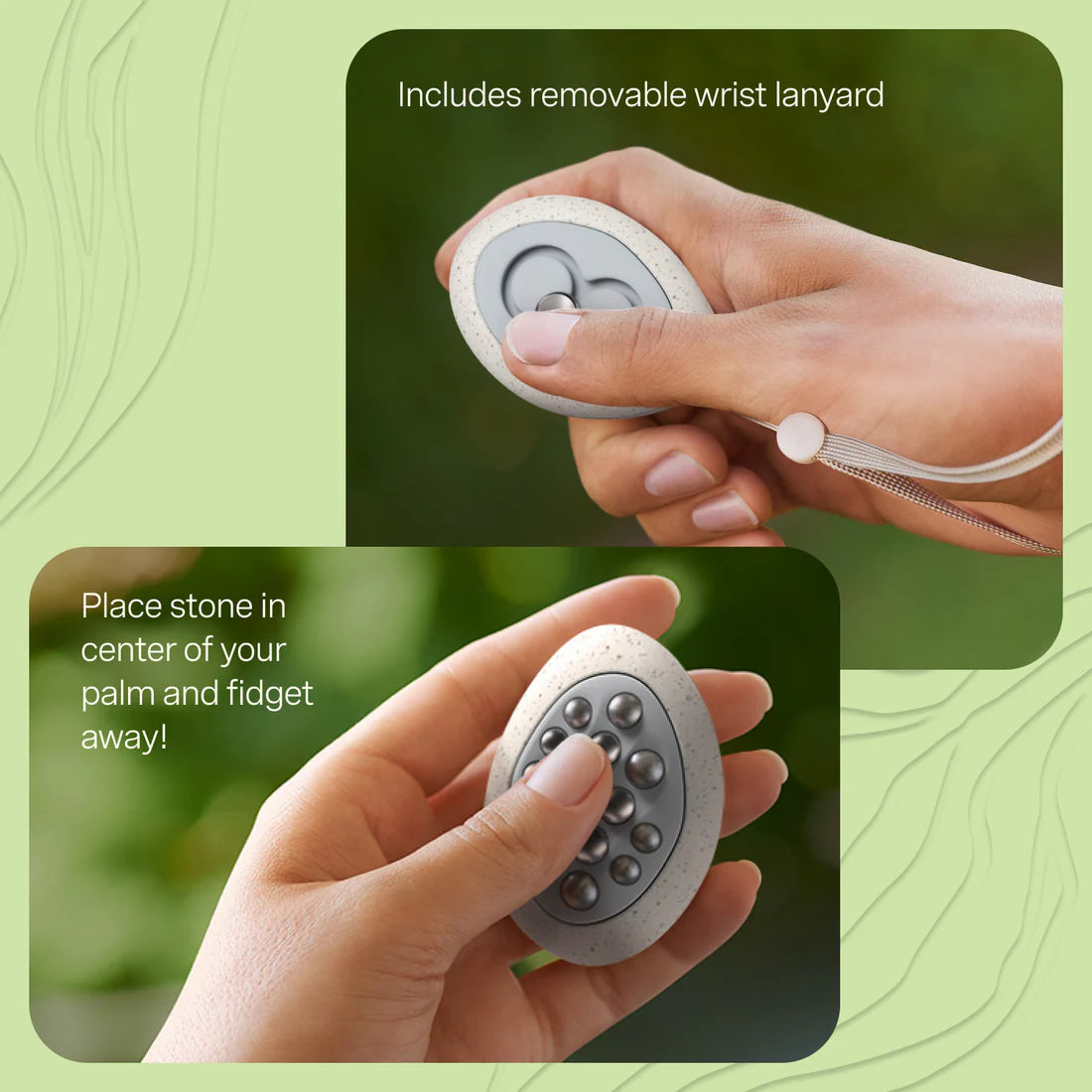 Lifelines Grounding Stones - Meditative Fidget Collection plus Essential Oil Blend