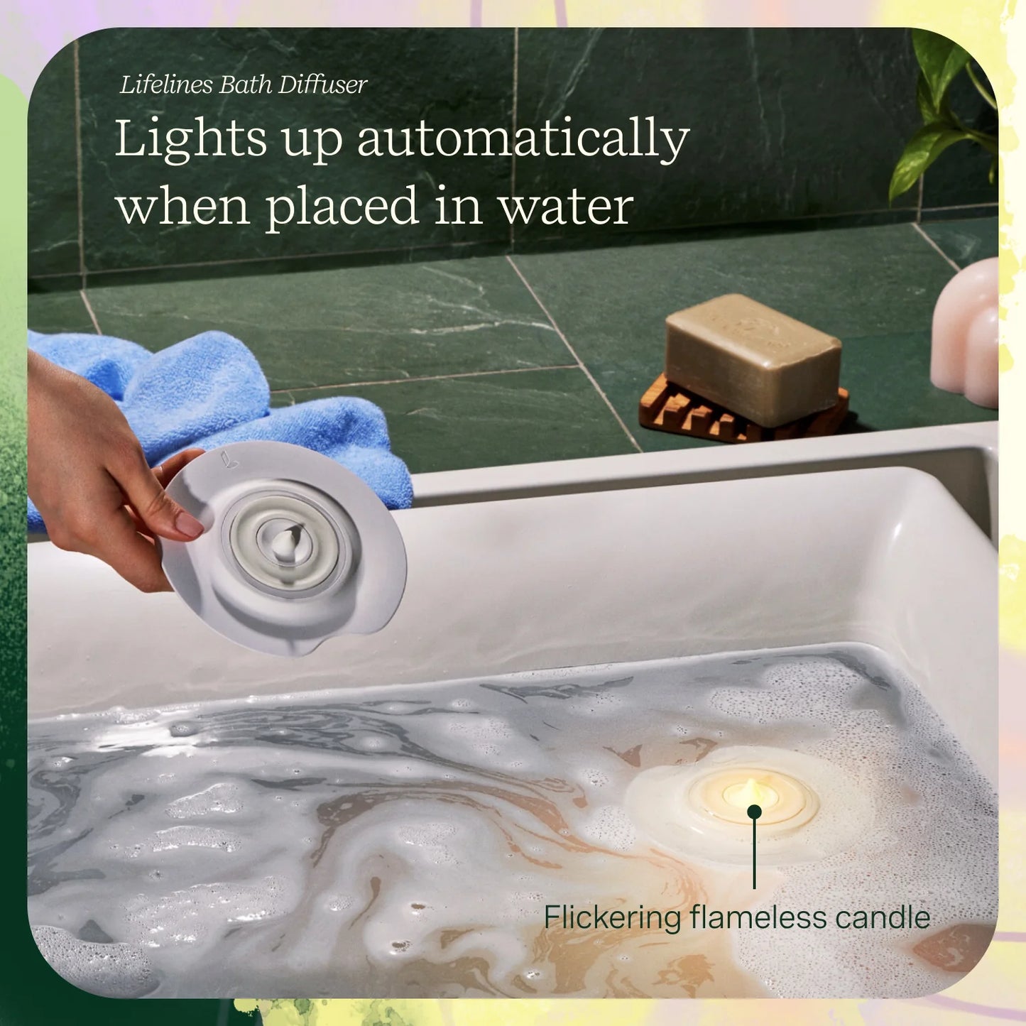 Lifelines Bath Diffuser Set - 2 Pack plus Essential Oil Blend