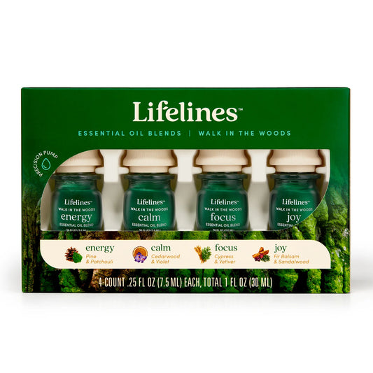 Lifelines Essential Oil Blends 4 Pack - WALKN IN THE WOODS
