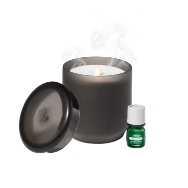 Lifelines Flameless Candle Diffuser - Frosted Glass (Charcoal)