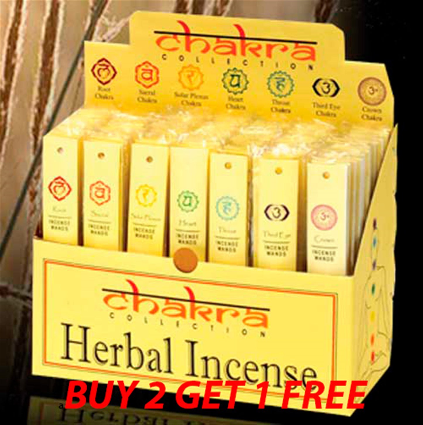 HERBAL INCENSE - Chakra Incense Sticks 10g