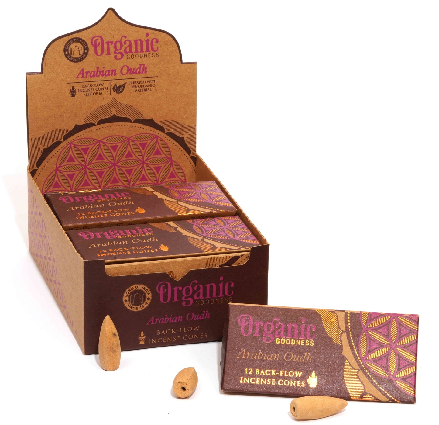 ORGANIC GOODNESS - Backflow Cone Incense