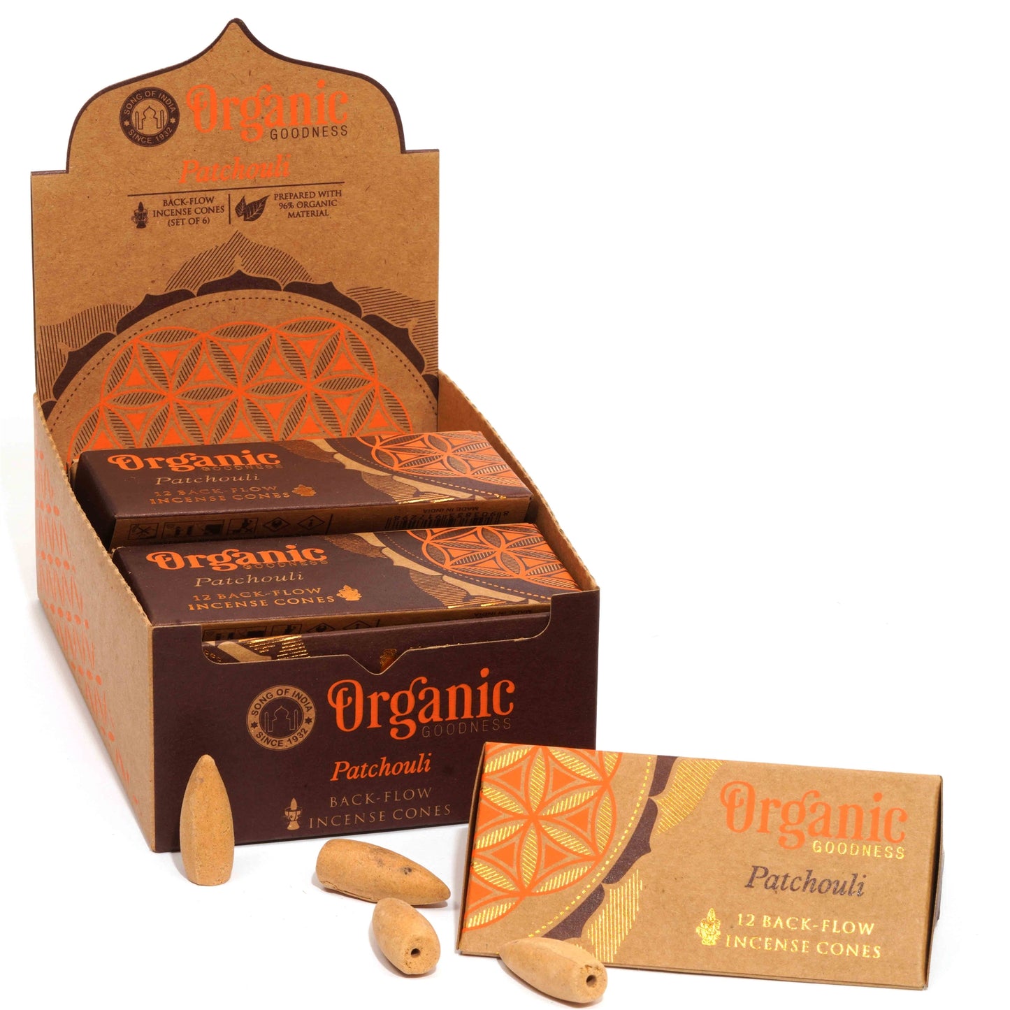 ORGANIC GOODNESS - Backflow Cone Incense