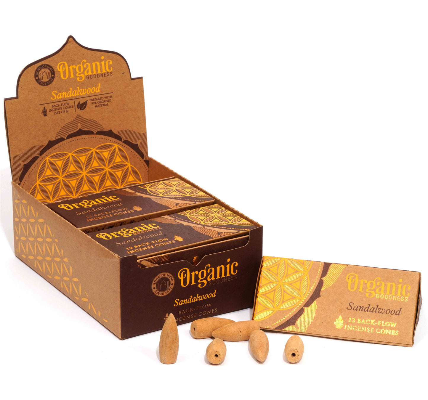 ORGANIC GOODNESS - Backflow Cone Incense