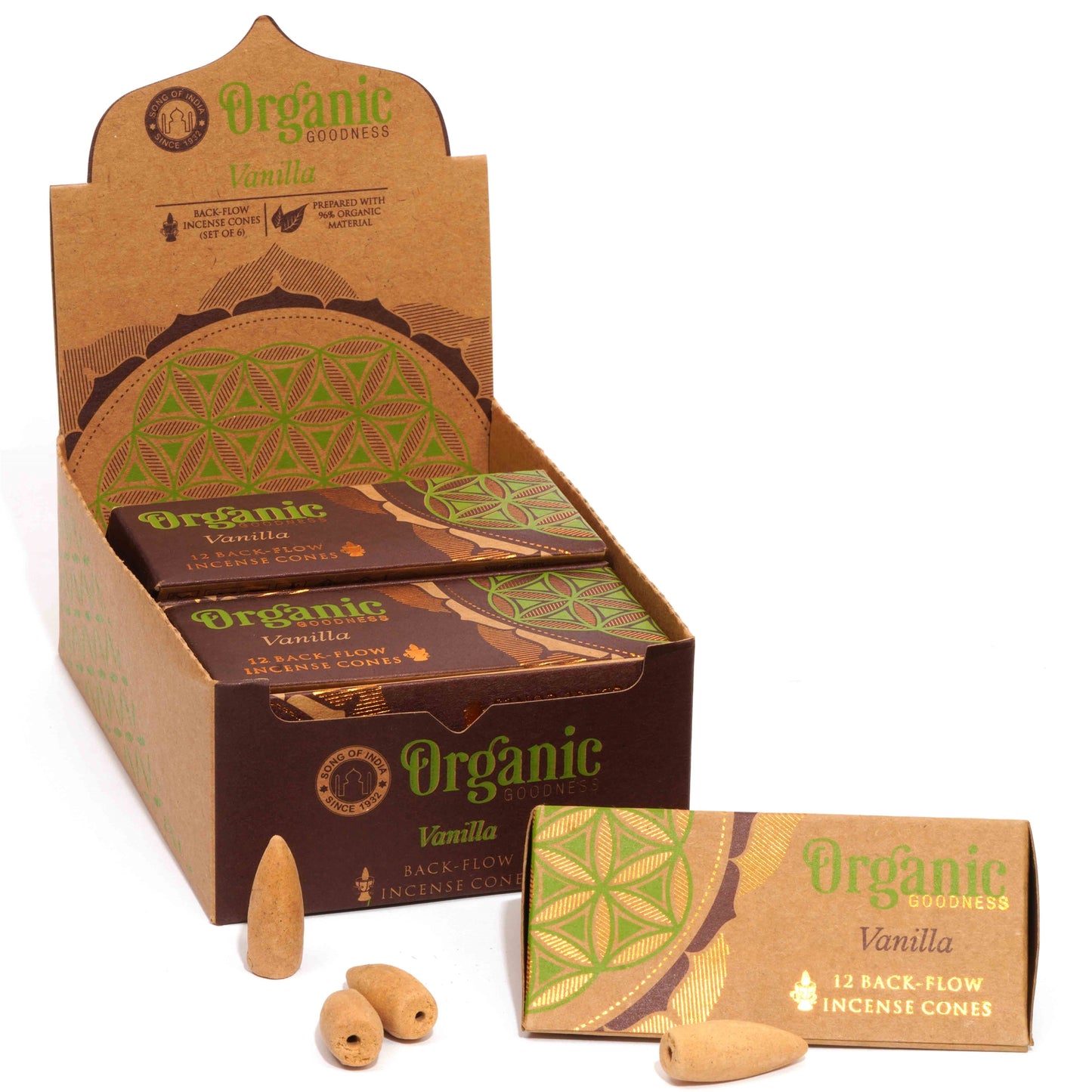 ORGANIC GOODNESS - Backflow Cone Incense
