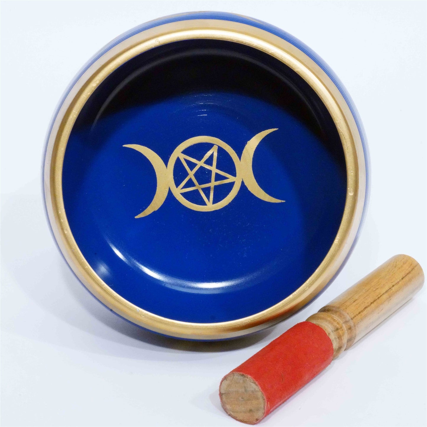 SING.BOWL 3 MOON ALUMINIUM 6" BLUE