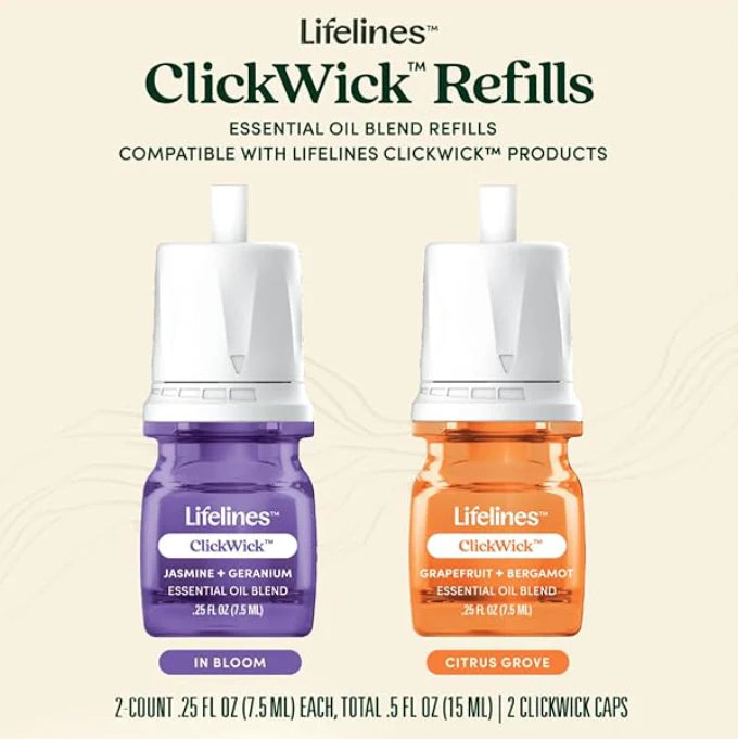 Lifelines Blends Click Wick Refill - In Bloom & Citrus 2-Pack