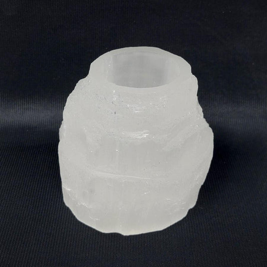Selenite Candle Holder