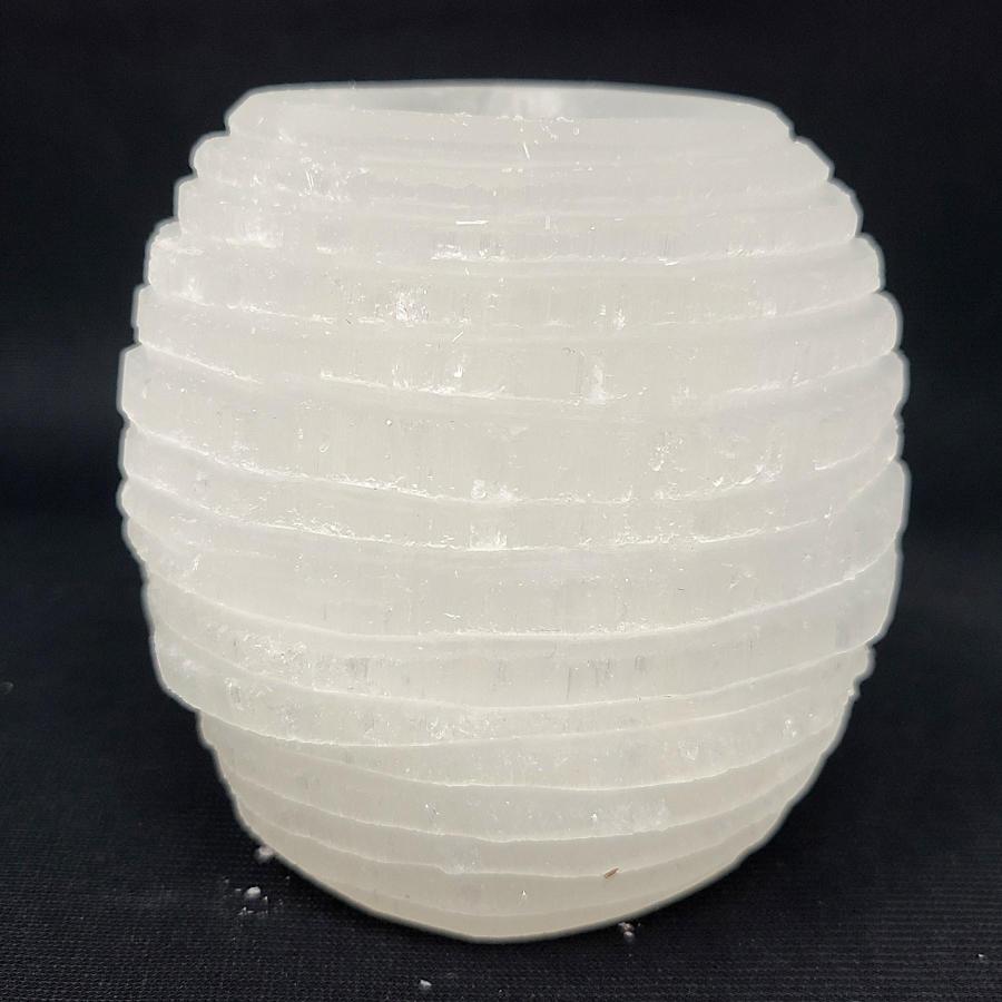 Selenite Candle Holder