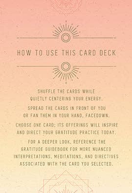 Gratitude: Card Deck and Guidebook