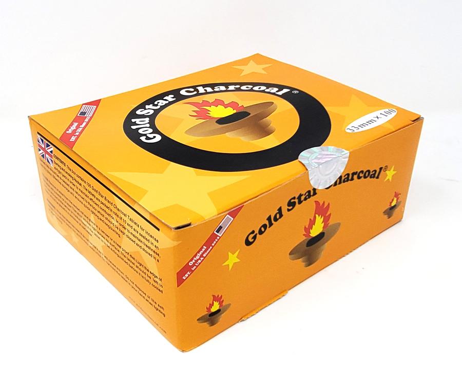 GOLD STAR - Charcoal Red Foil - Roll of 10