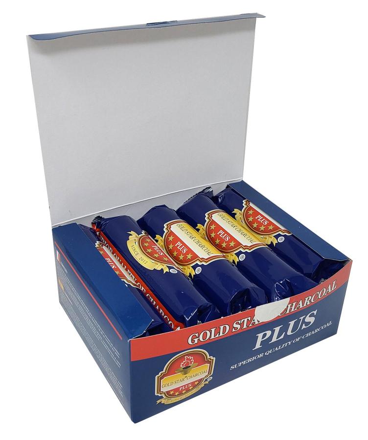 GOLD STAR - Charcoal  (Large) - Roll of 10