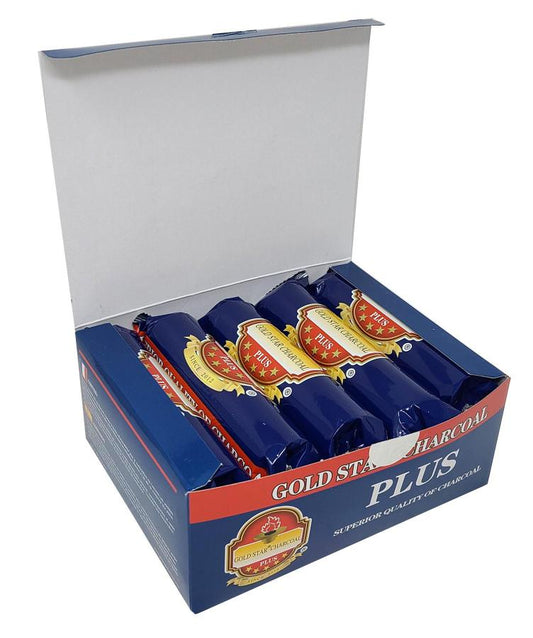 GOLD STAR - Charcoal  (Large) - Roll of 10