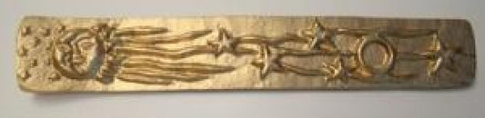 Metal Golden Sun/Moon/Stars ash burner 10"