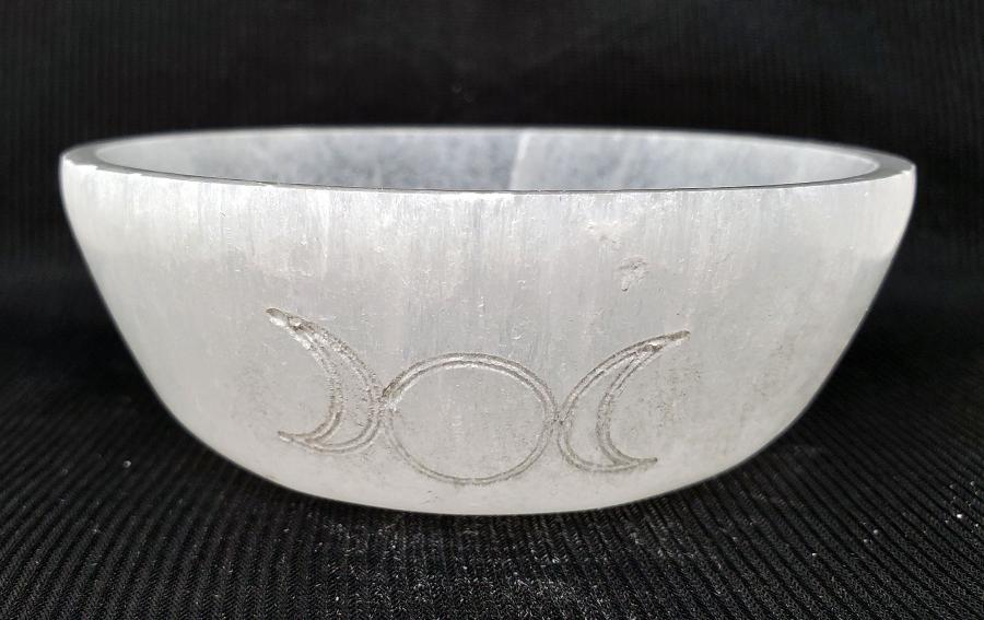 White Selenite Bowl 3.5"-4" Diameter