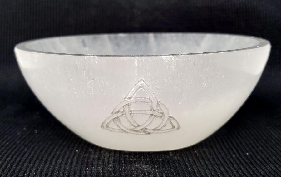 White Selenite Bowl 3.5"-4" Diameter