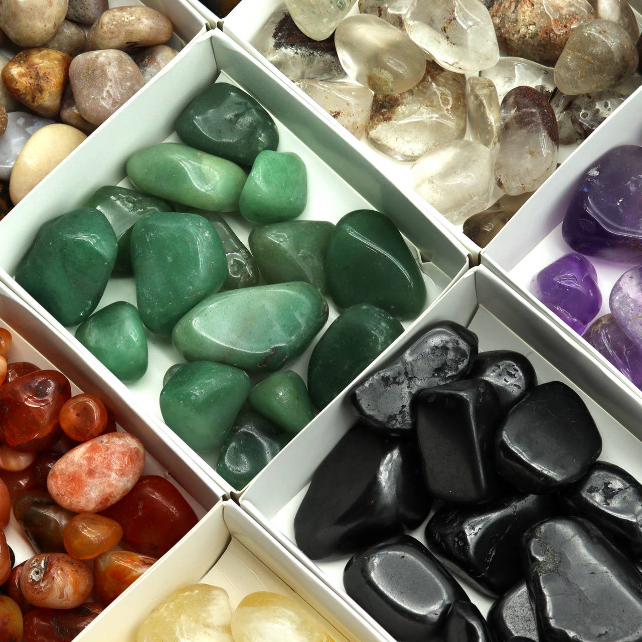 Stone Flat - Assorted Tumbled Gemstone