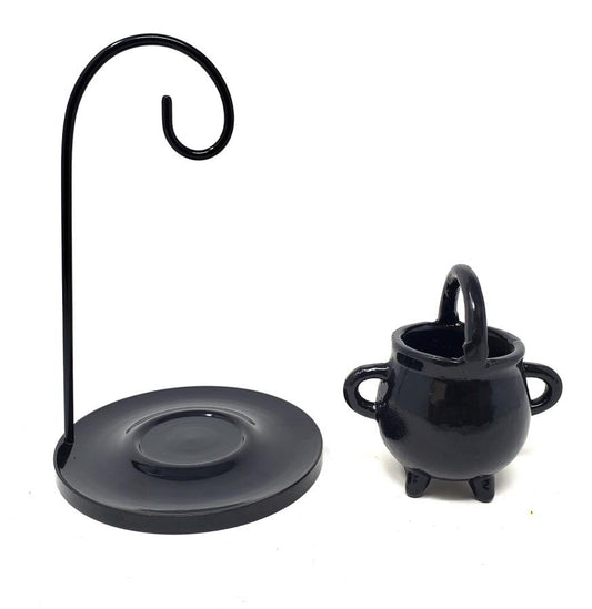 Hanging Metal Cauldron Aroma Lamp/Burner 6.5" High