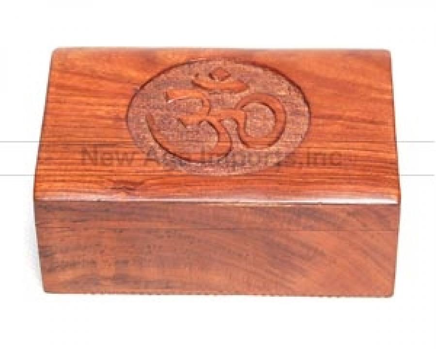OM Carved Box 4x6"