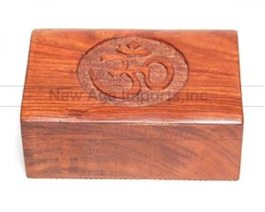 OM Carved Box 4x6"