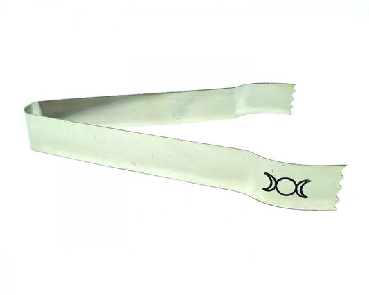 Triple Moon Stainless Steel Tongs 5.75"L 0.75"W