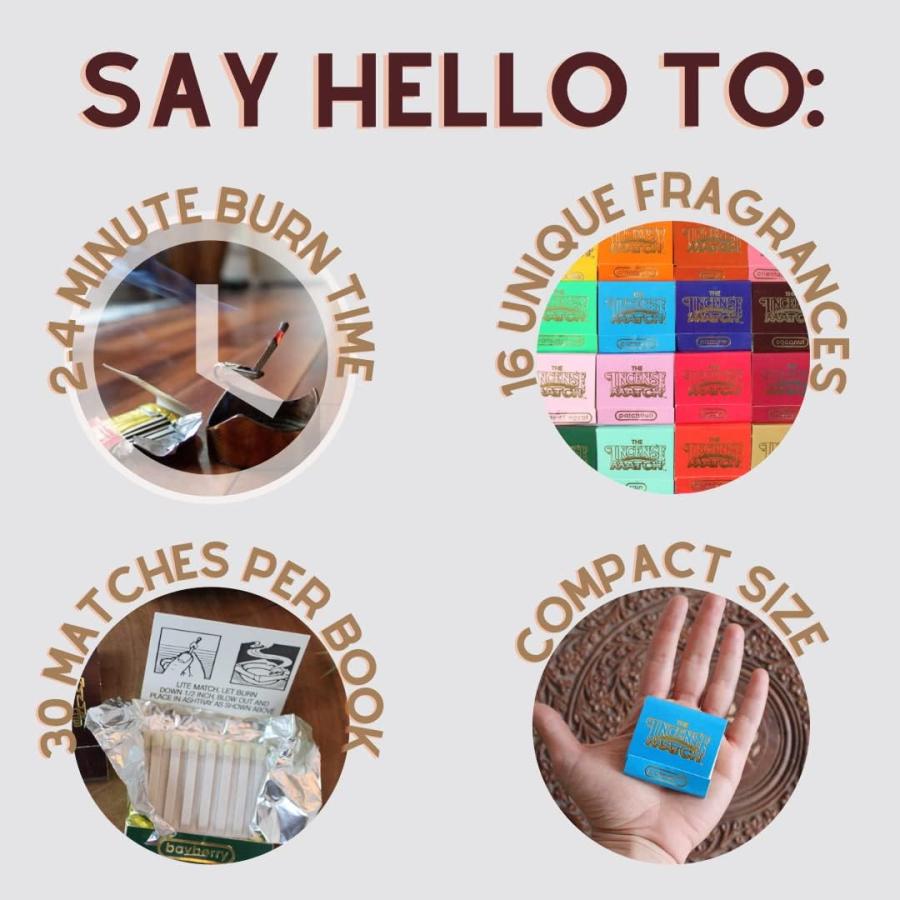 Incense Matches Assorted Fragrances