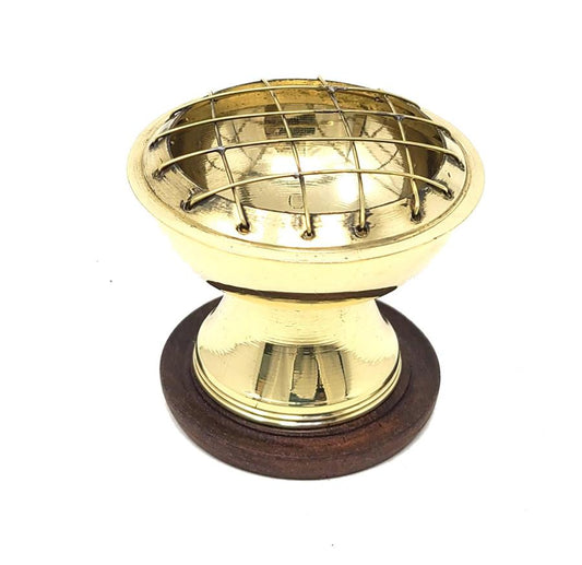 Brass Screen Burner with Coaster 2.5"