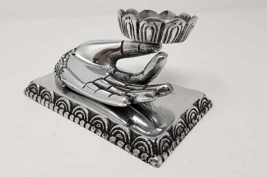 Hand of Compassion Metal Burner