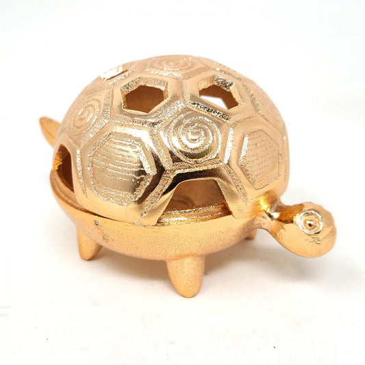 Golden Turtle Burner/Candle Holder Antique Finish