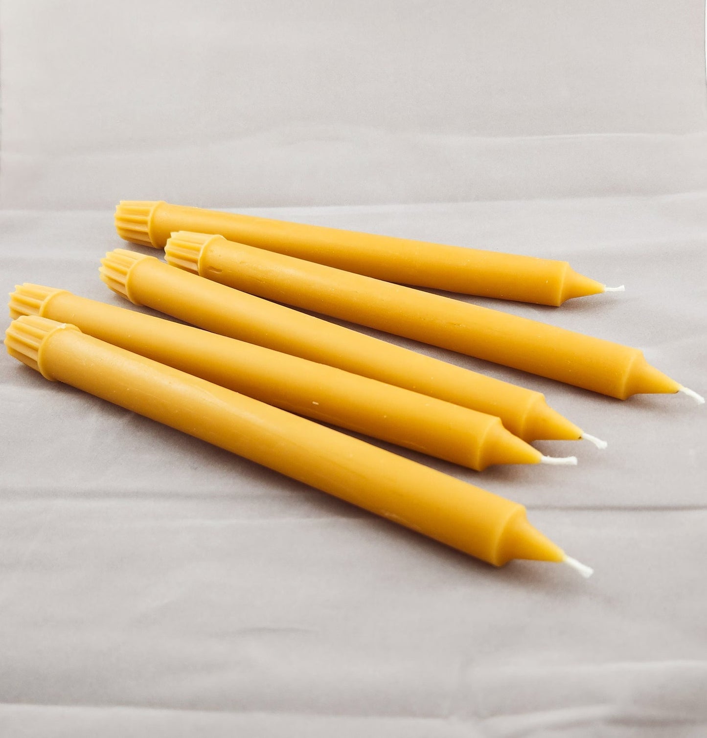 100% Beeswax Taper Candles, 10"