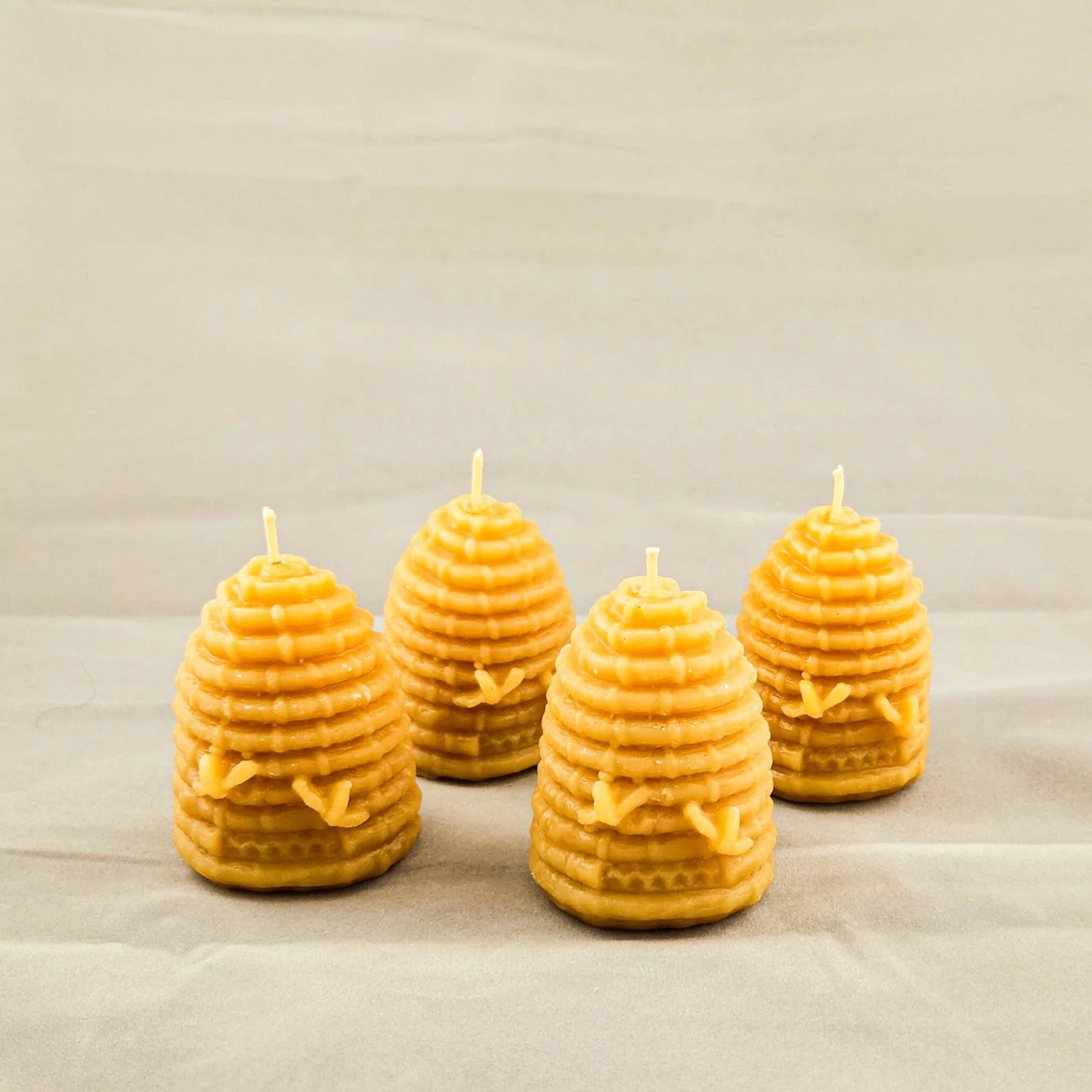 100% Beeswax Skep Large Beehive Candle